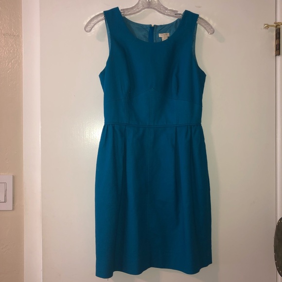 J. Crew Allie Dress with Pockets in Blue - Picture 2 of 5